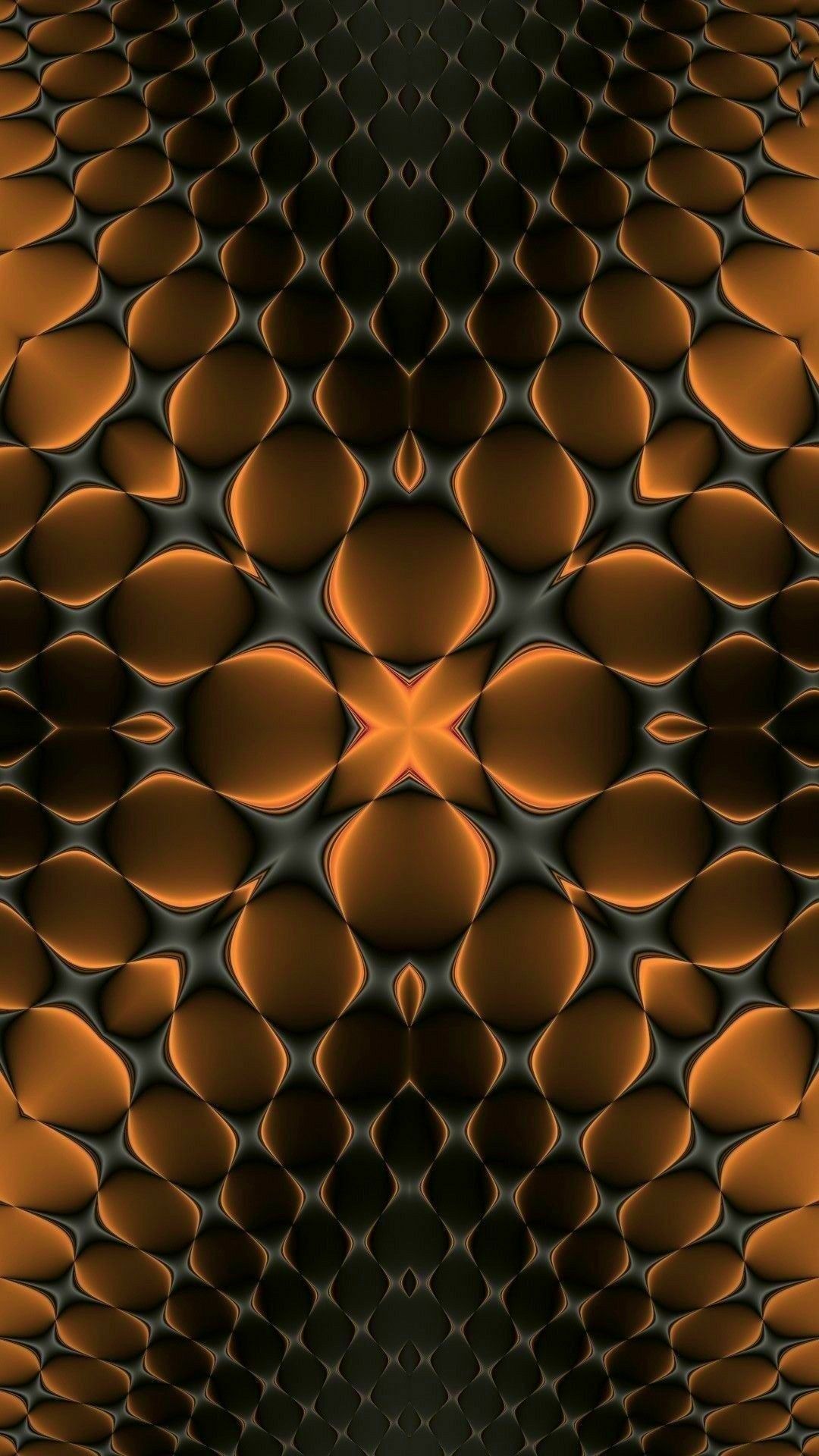 Bronze Background With Circles Wallpaper