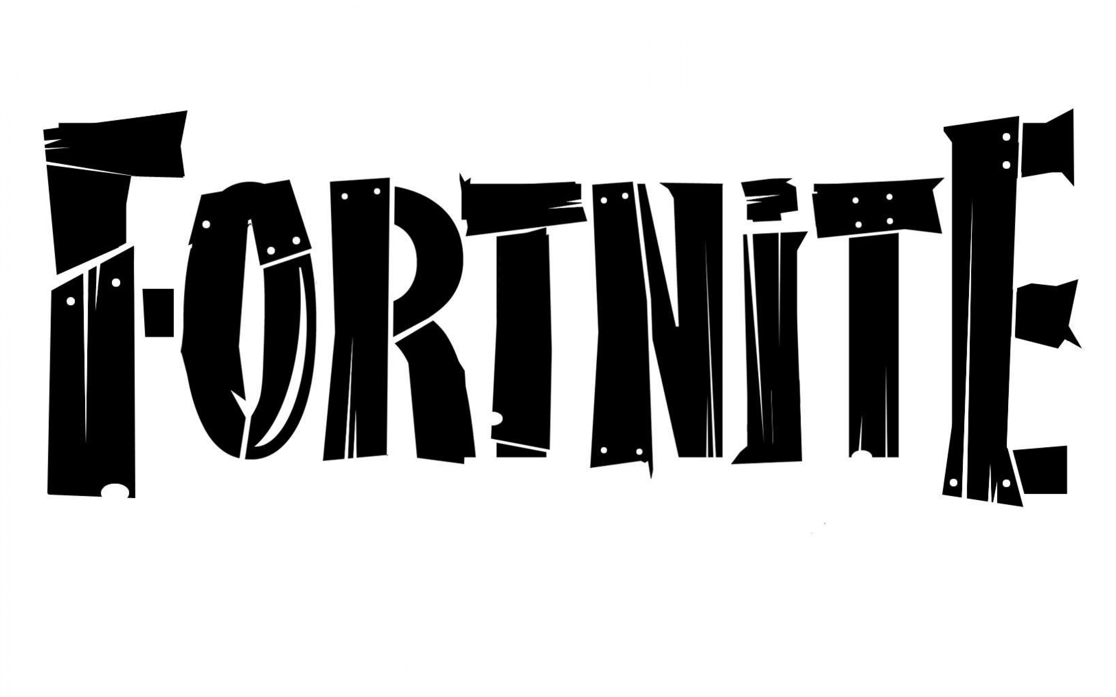 Fortnite Game Logo Widescreen Wallpaper