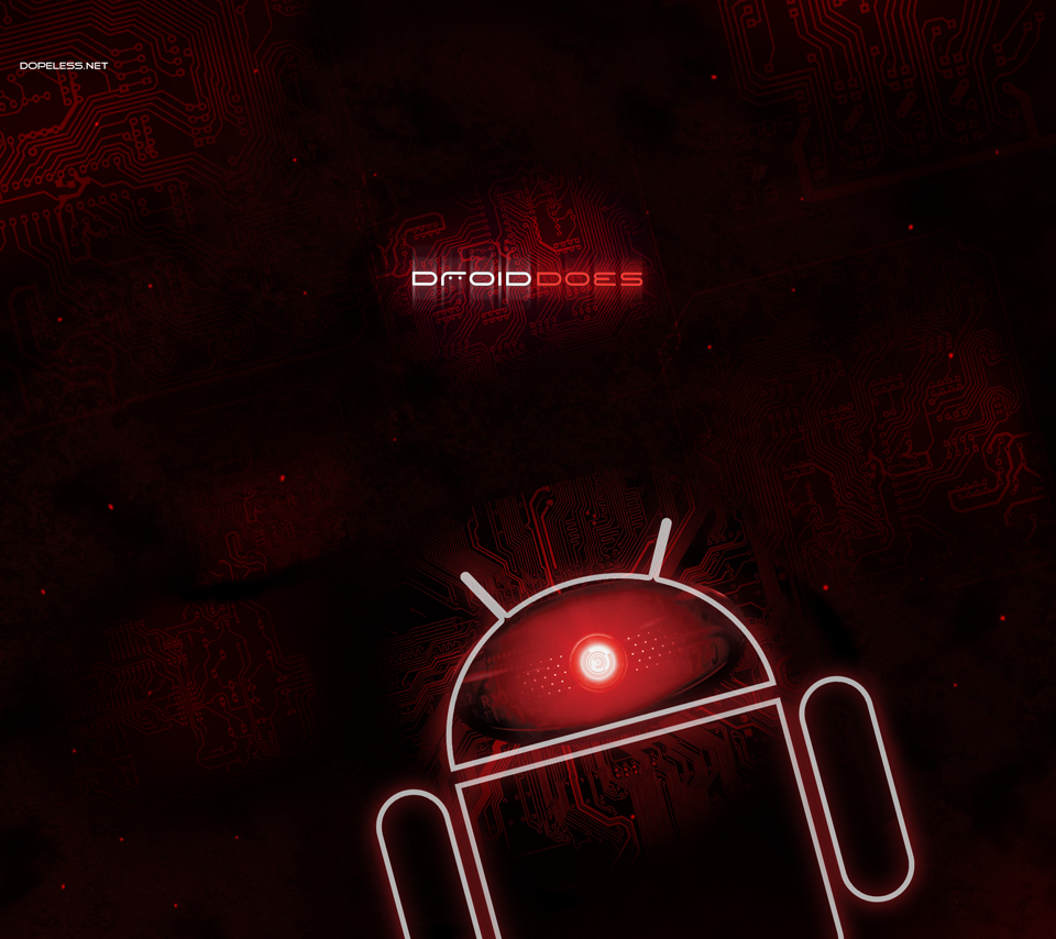 windows live wallpaper red and black droid