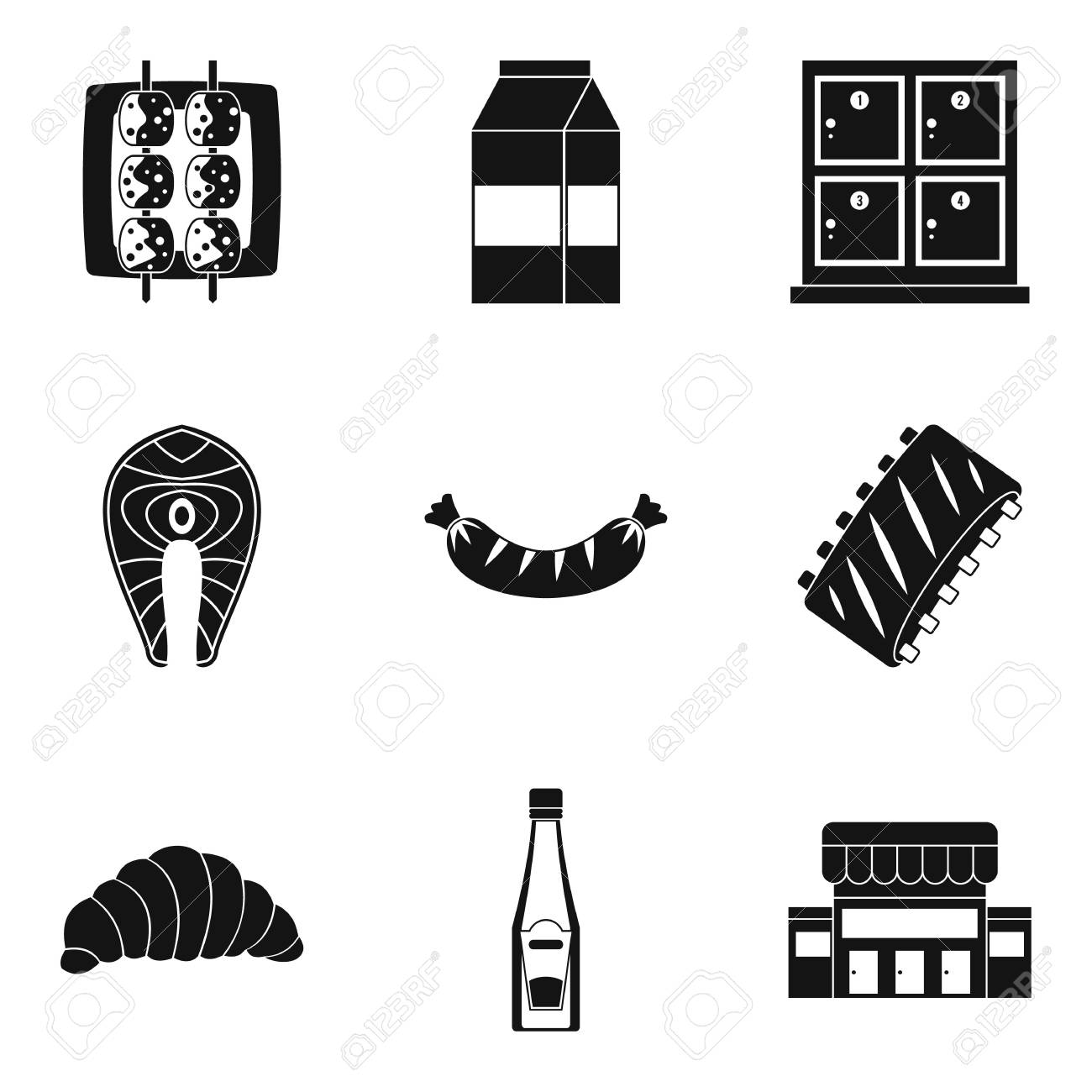 Dine Icons Set Simple Of Vector For Web Isolated