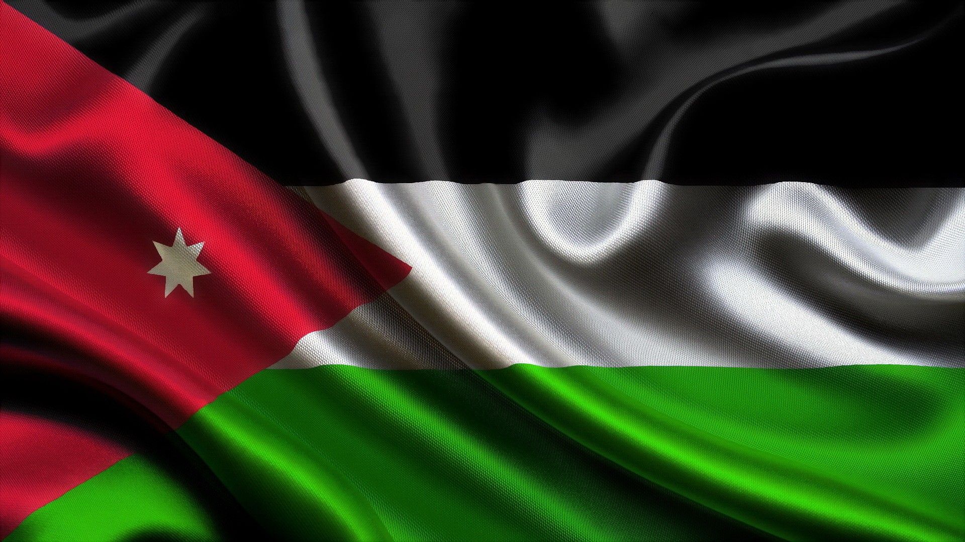 Flag Of Jordan Wallpaper Flags