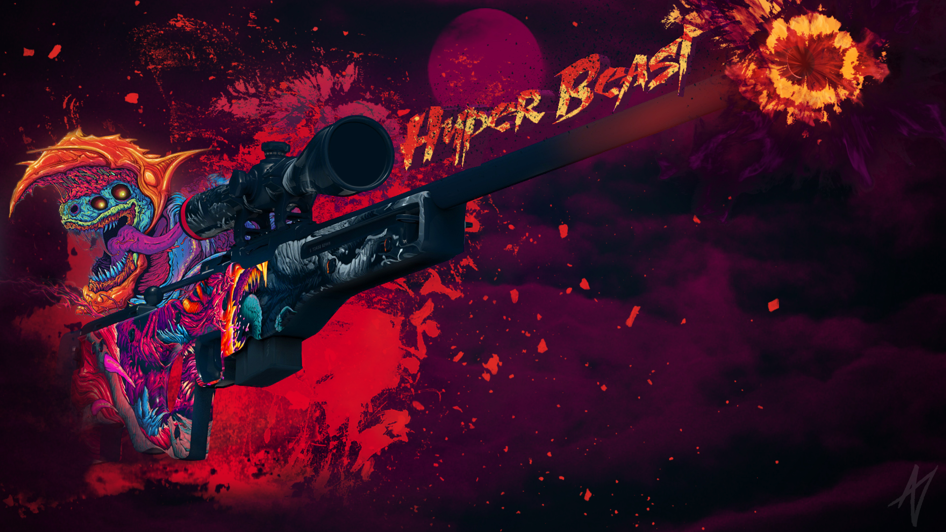 Awp Hyper Beast Wallpaper Background Pictures