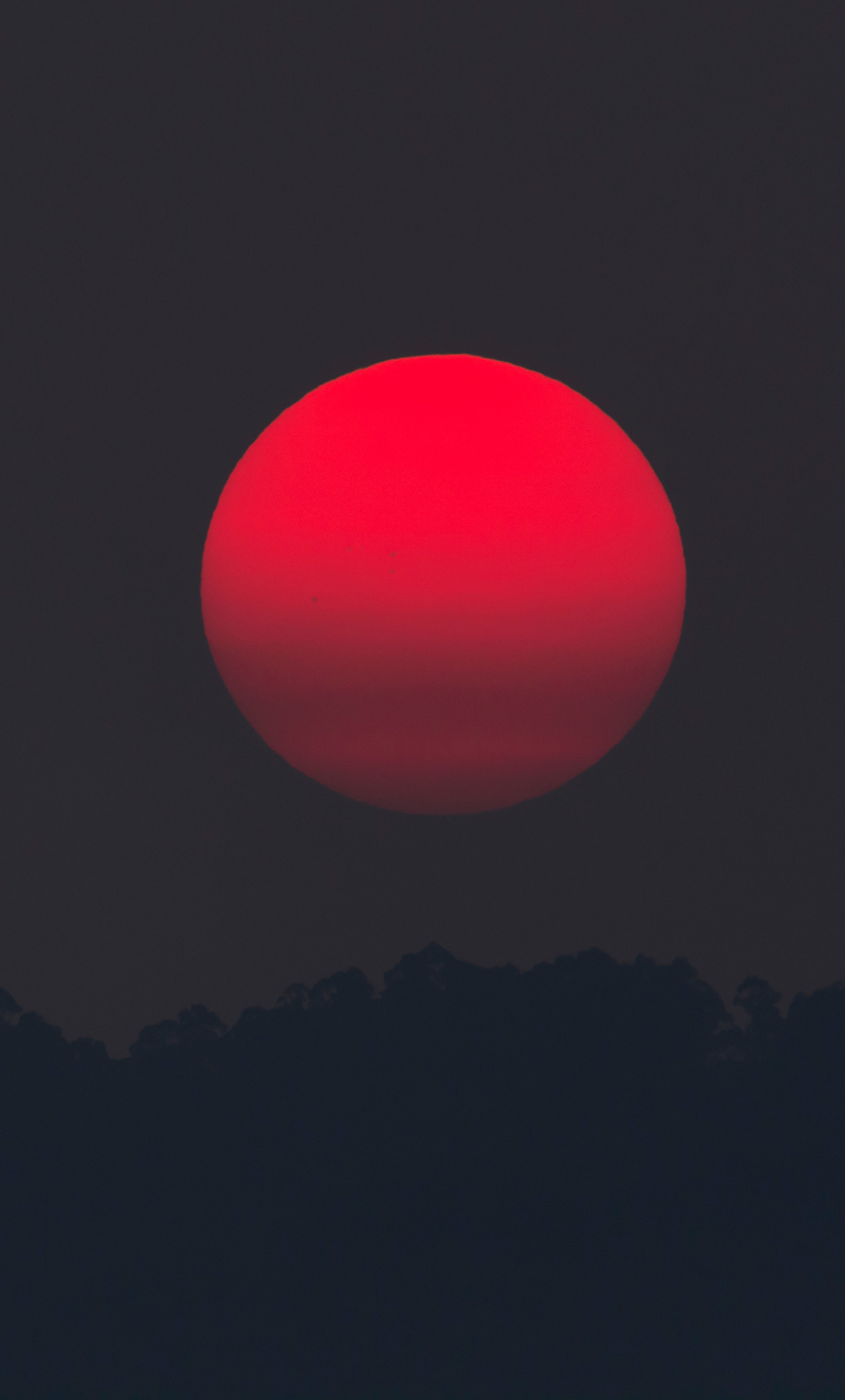 Red Moon At Evening iPhone HD 4k Wallpaper Image