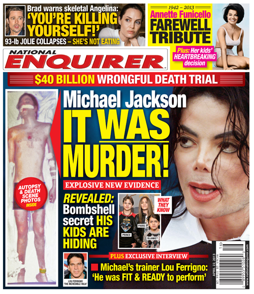 New National Enquirer Cover Conspiracy Theorists Claims Michael