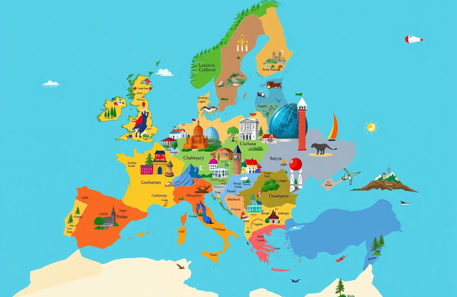 Map Of Europe Wallpaper
