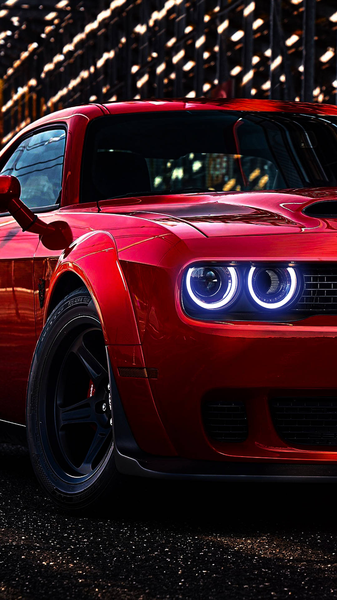 Red 4k Car iPhone Wallpaper