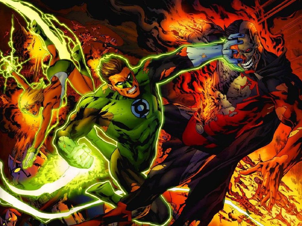 Hal Jordan Arisia Vs Cyborg Superman Ics And Drawings