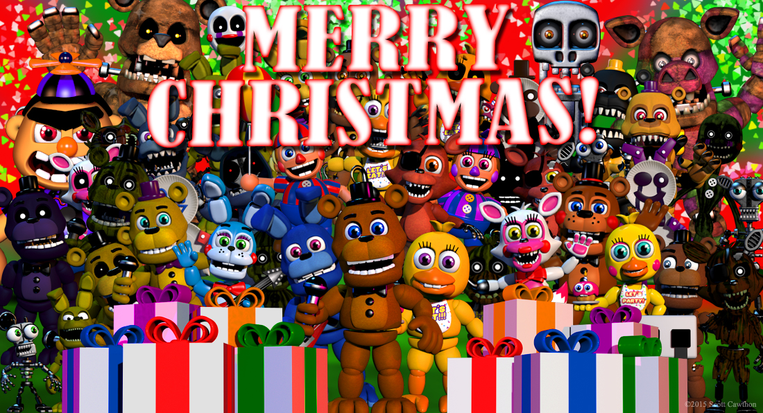 Merry Christmas Fnaf World Jpg HD Wallpaper And Background Photos