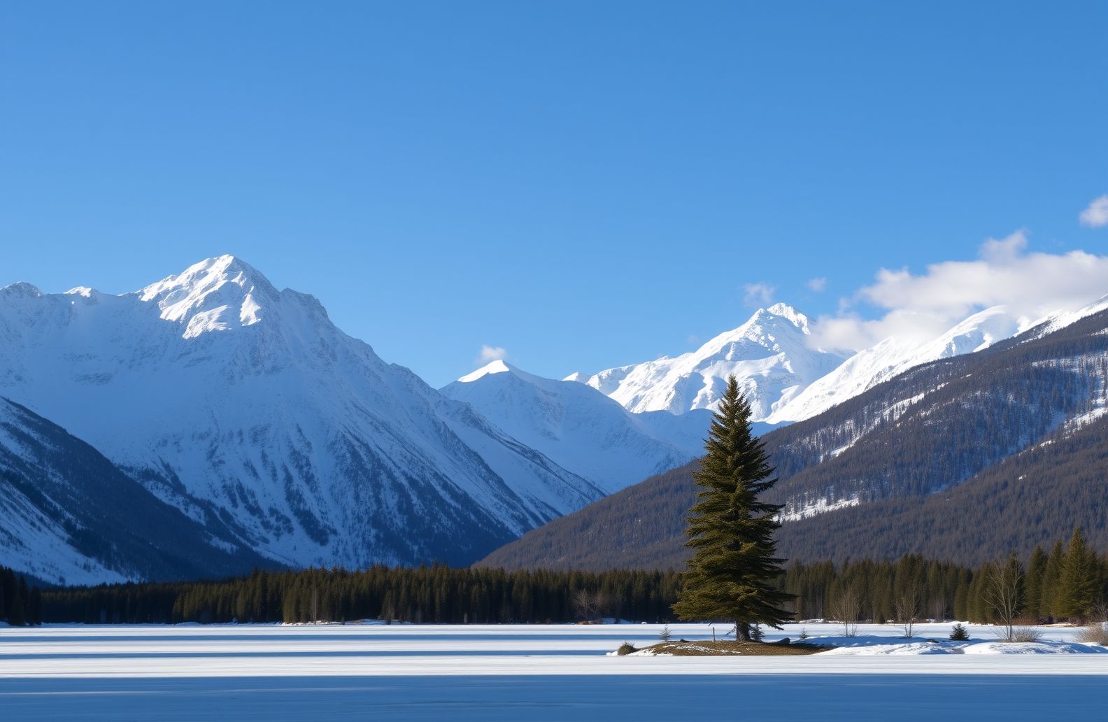 Winter Mountain Wallpaper