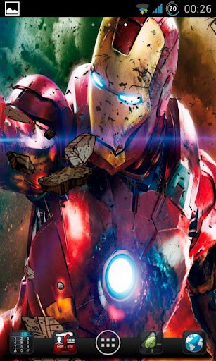 Bigger Iron Man Live Wallpaper Action For Android Screenshot