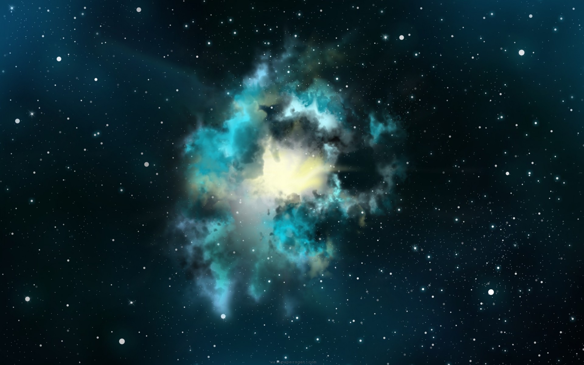 Green Nebula Wallpaper Share This Space Desktop Background On