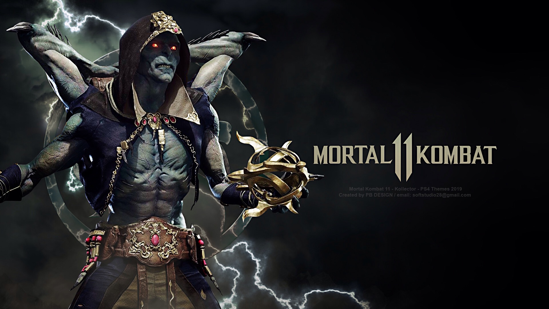 MK11   Kollector   PS4 Themes   by PBD by PBDesign28 1920x1080