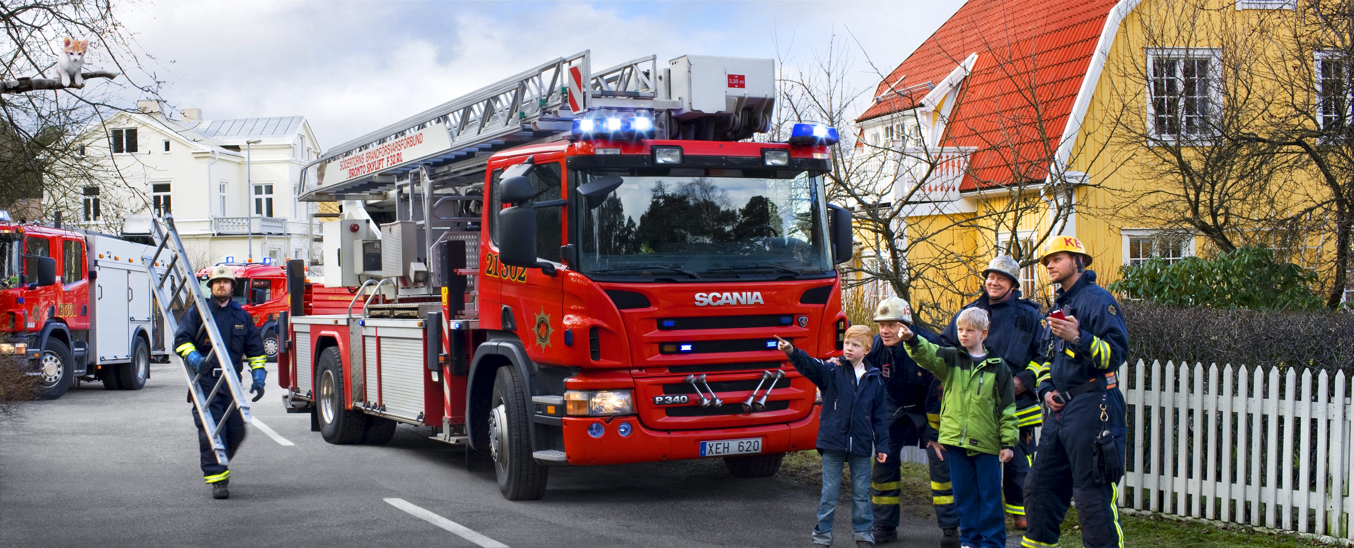 Scania Vehicle Truck Fire Engine Firefighter Wallpaper