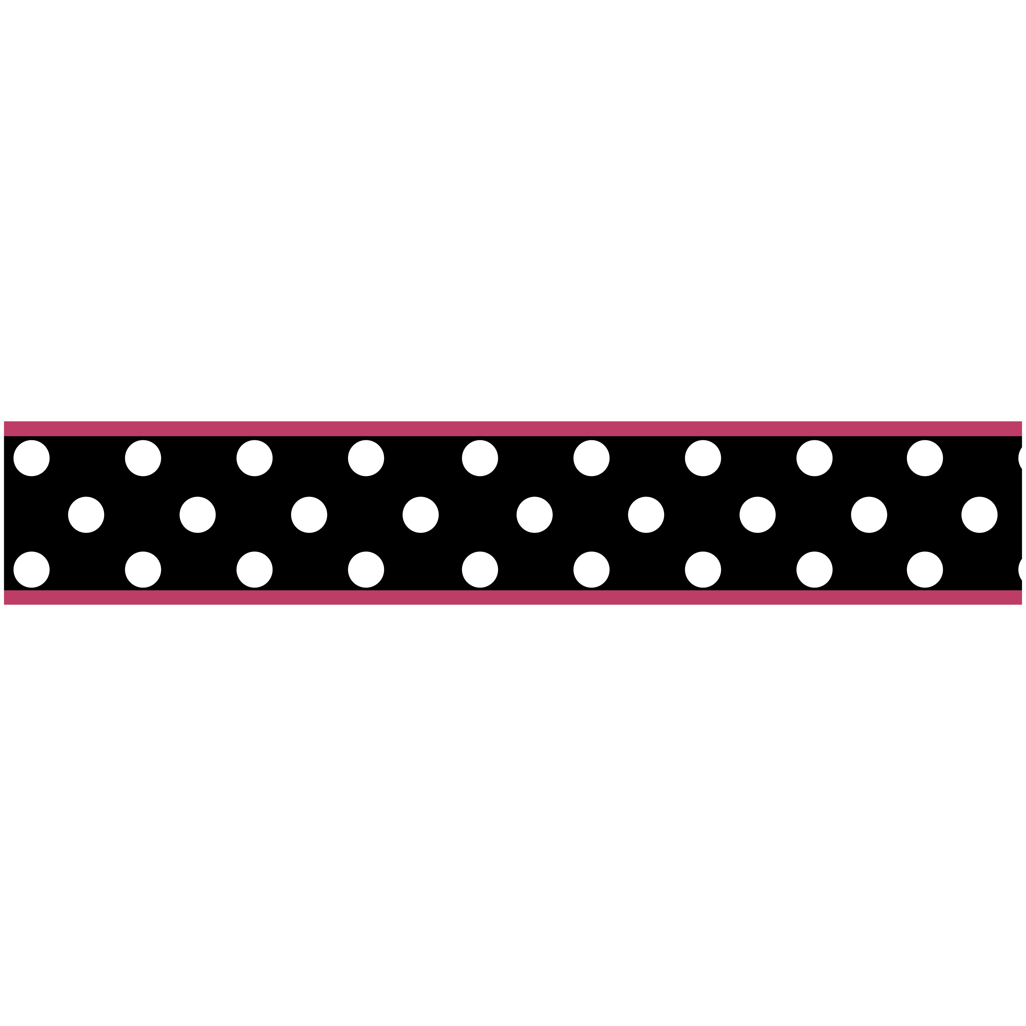 Sweet JoJo Designs Pink and Black Hot Dot Wall Border L15395936jpg