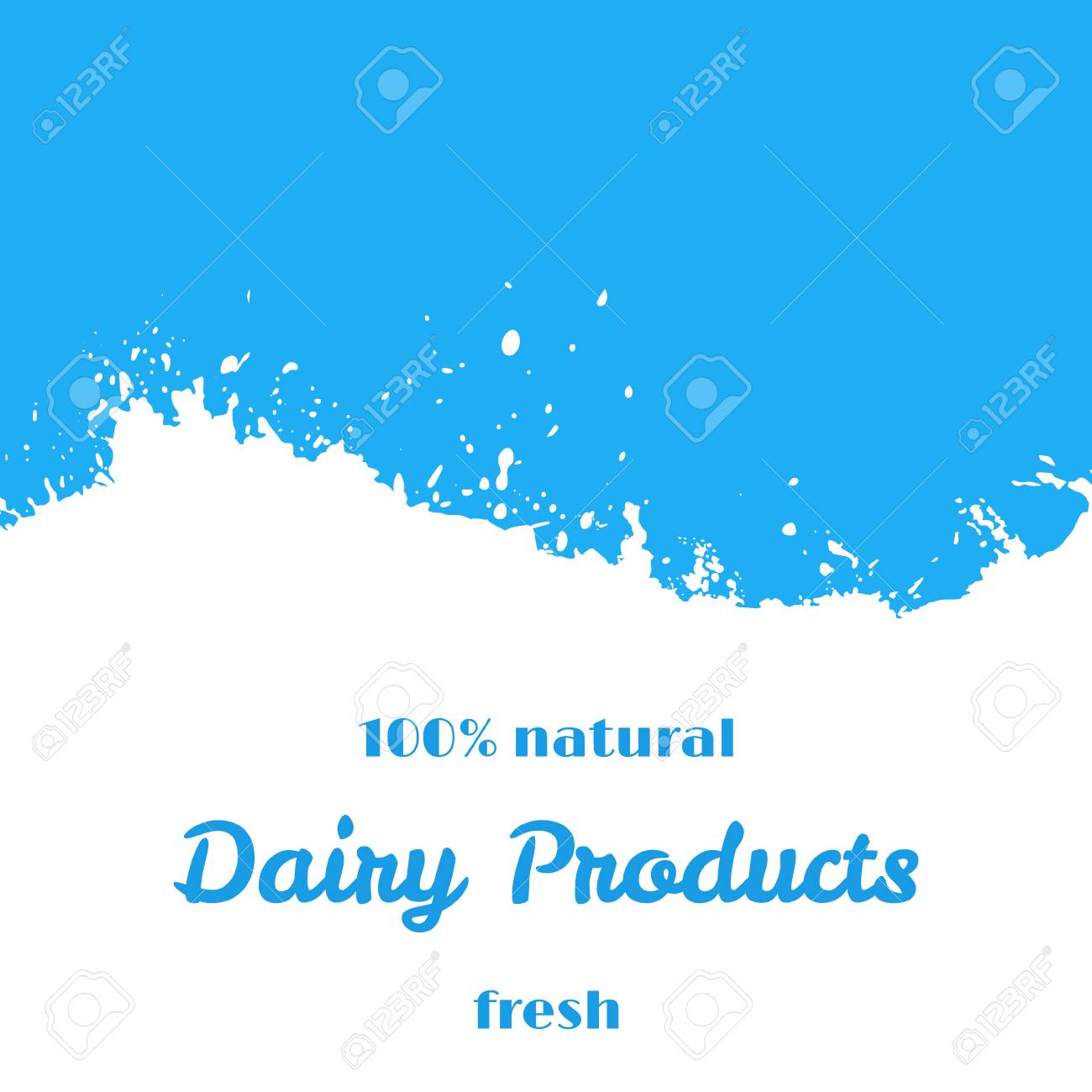 Dairy Natural Products Fresh Milk Splash Wave Stream Isolated
