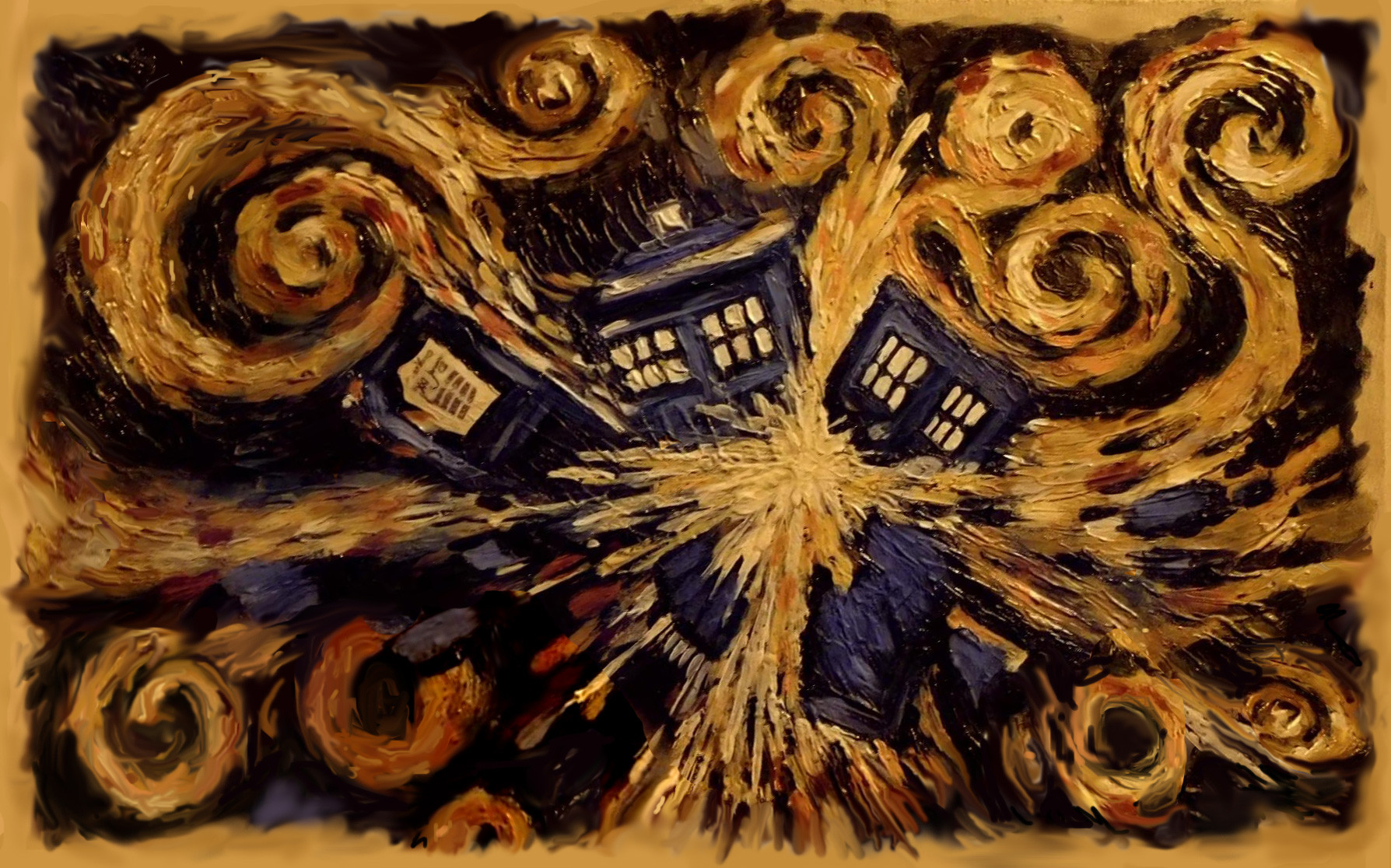 Doctor Who Tardis Wallpaper Van Gogh Image Pictures Becuo
