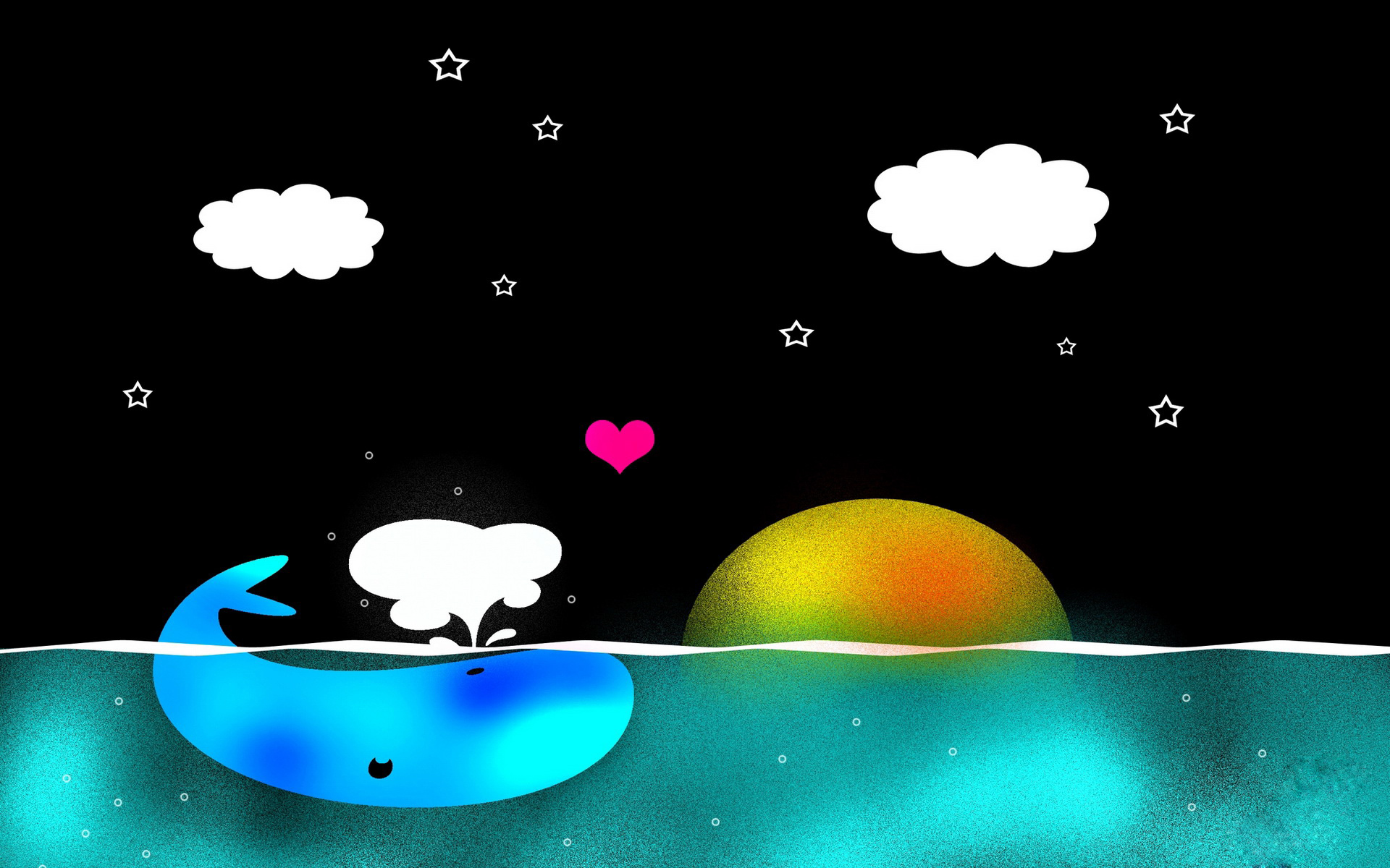 Large Desktop Wallpaper Hand Painted Cartoon Clouds Definition