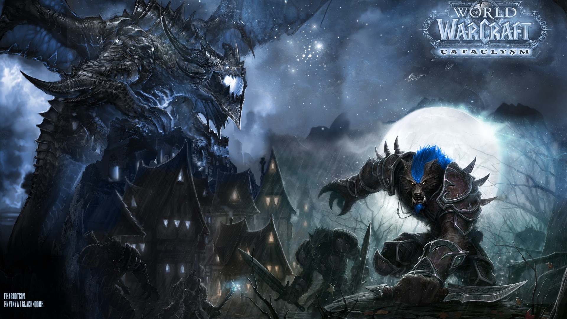 World Of Warcraft Cataclysm Worgen Desktop Background Wallpaper