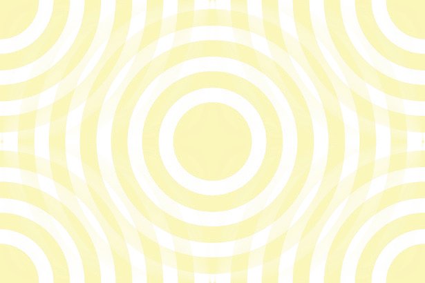 Pale Yellow And White Interlocking Concentric Circles Background Image