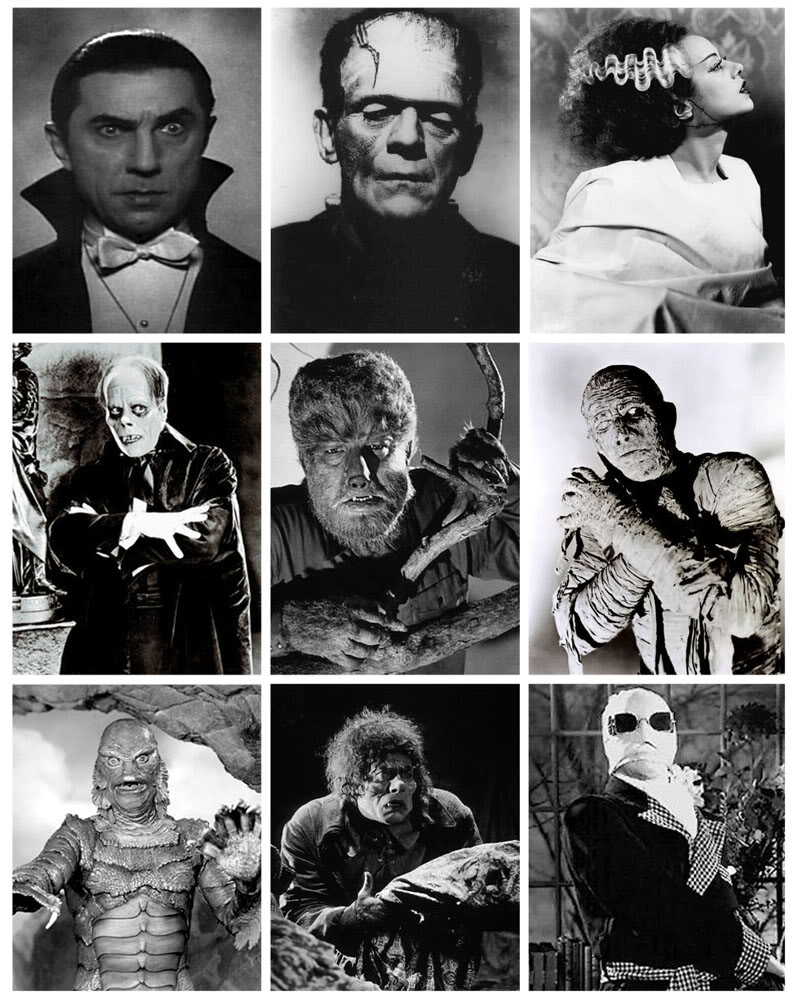 The gods of Monster Mt Olympus the classic Universal Monsters