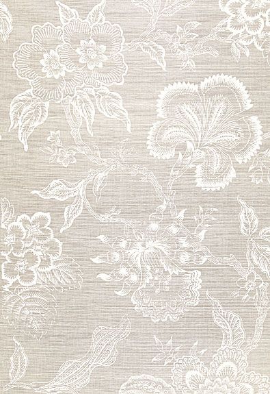 Hothouse Flowers Sisal Wallcovering By Celerie Kemble For Schumacher
