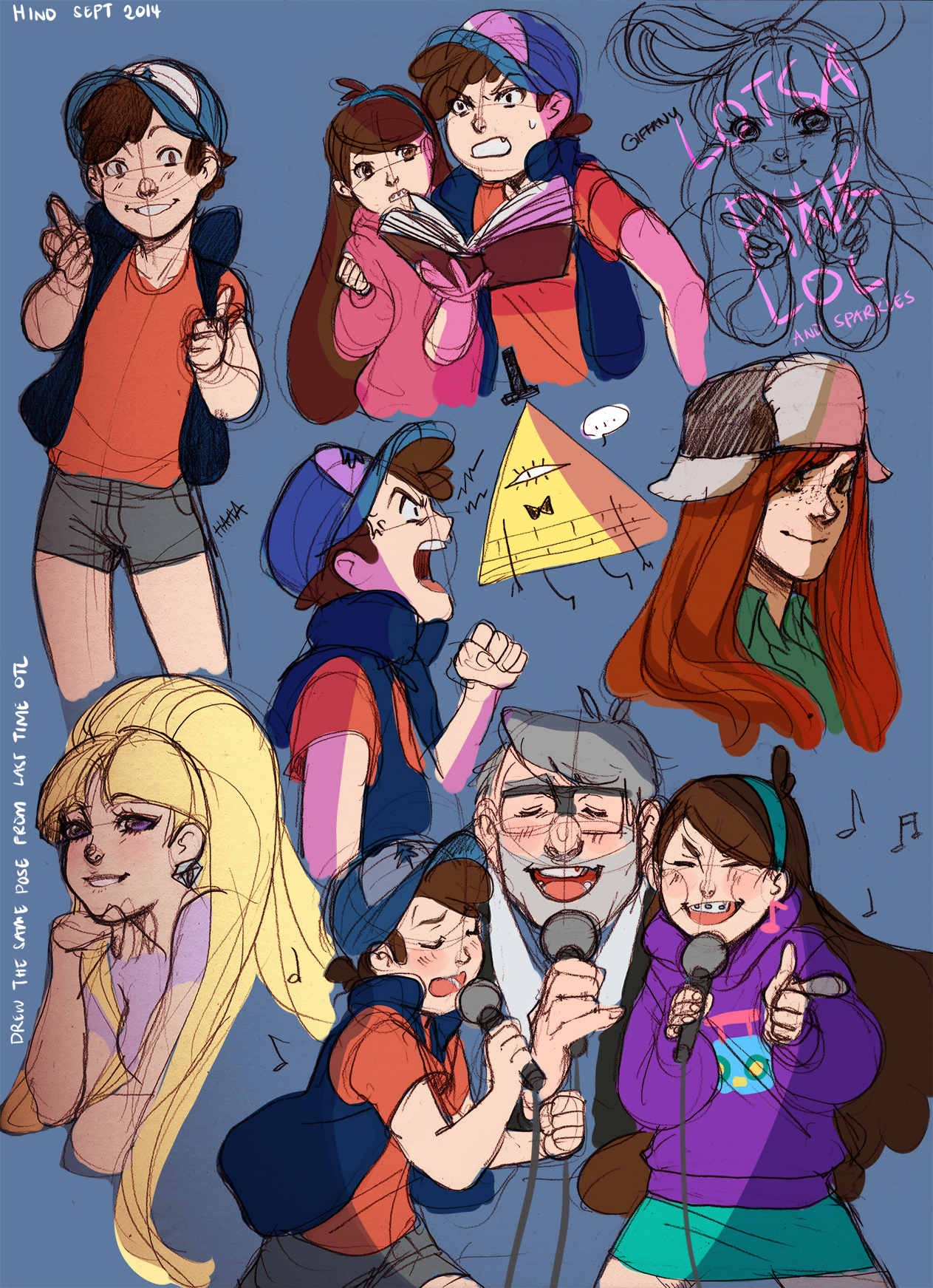 Free download Gravity Falls Aoshima by MadMaddie [1883x1608] for your