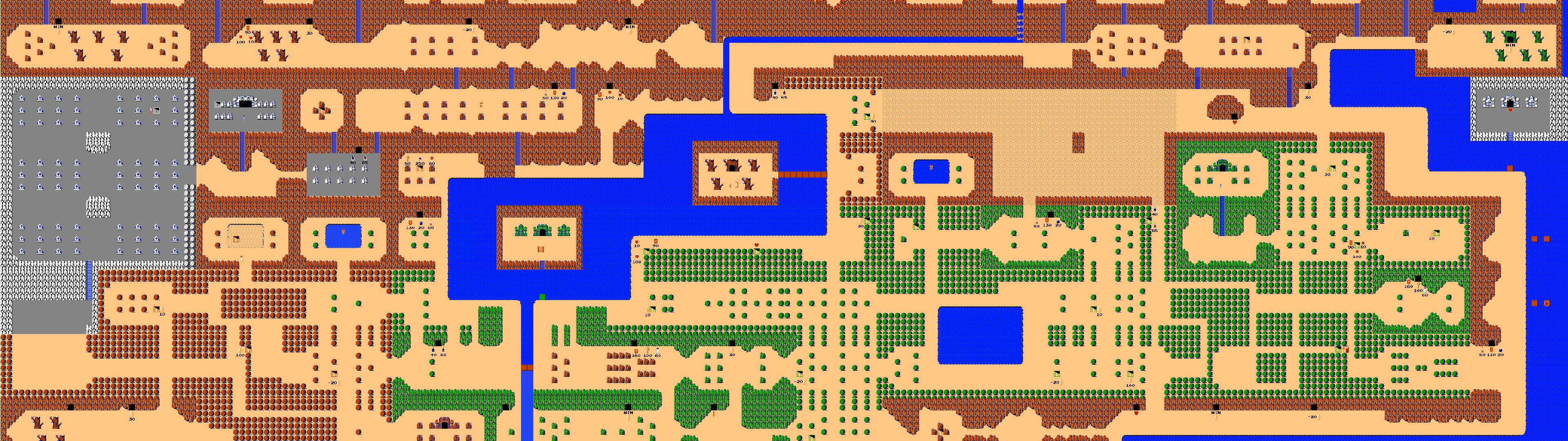 Legend Of Zelda Dual Monitor Screen Multi Multiple Game Jeu Snes Map