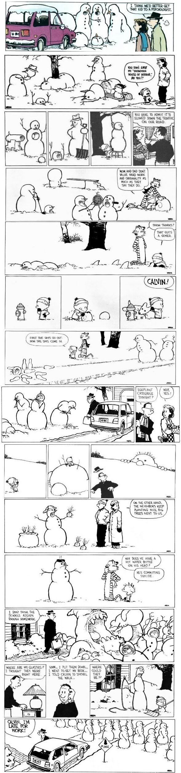 Calvin And Hobbes Fun In The Snow Ha
