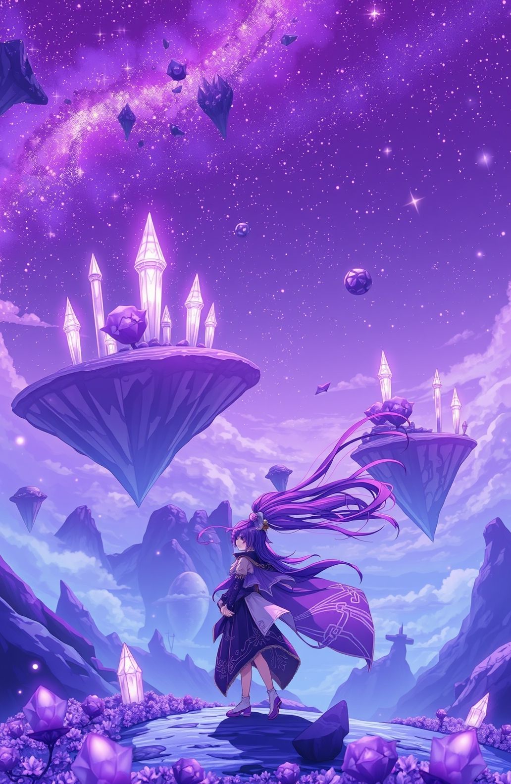 Cool Anime Purple Wallpaper