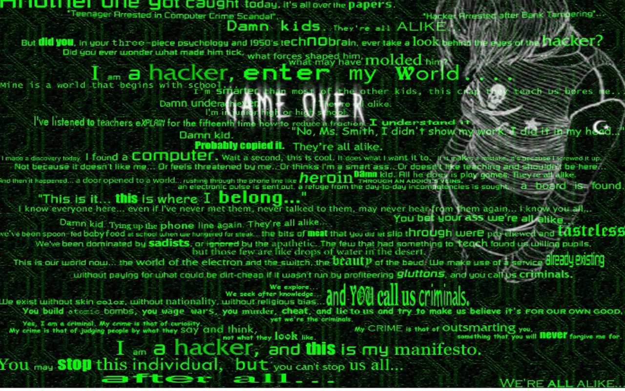 Hackers Puter Wallpaper Desktop Background Id