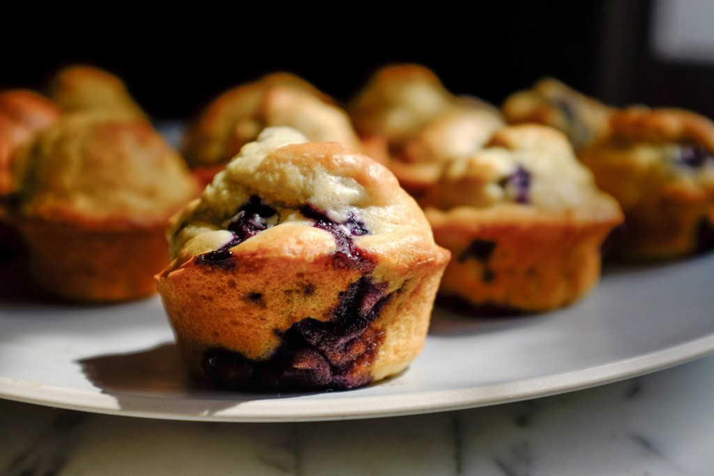 Muffins With Blueberries Wallpaper High Quality