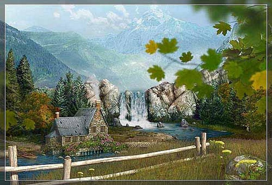 Mountain waterfall wallpaper   ForWallpapercom