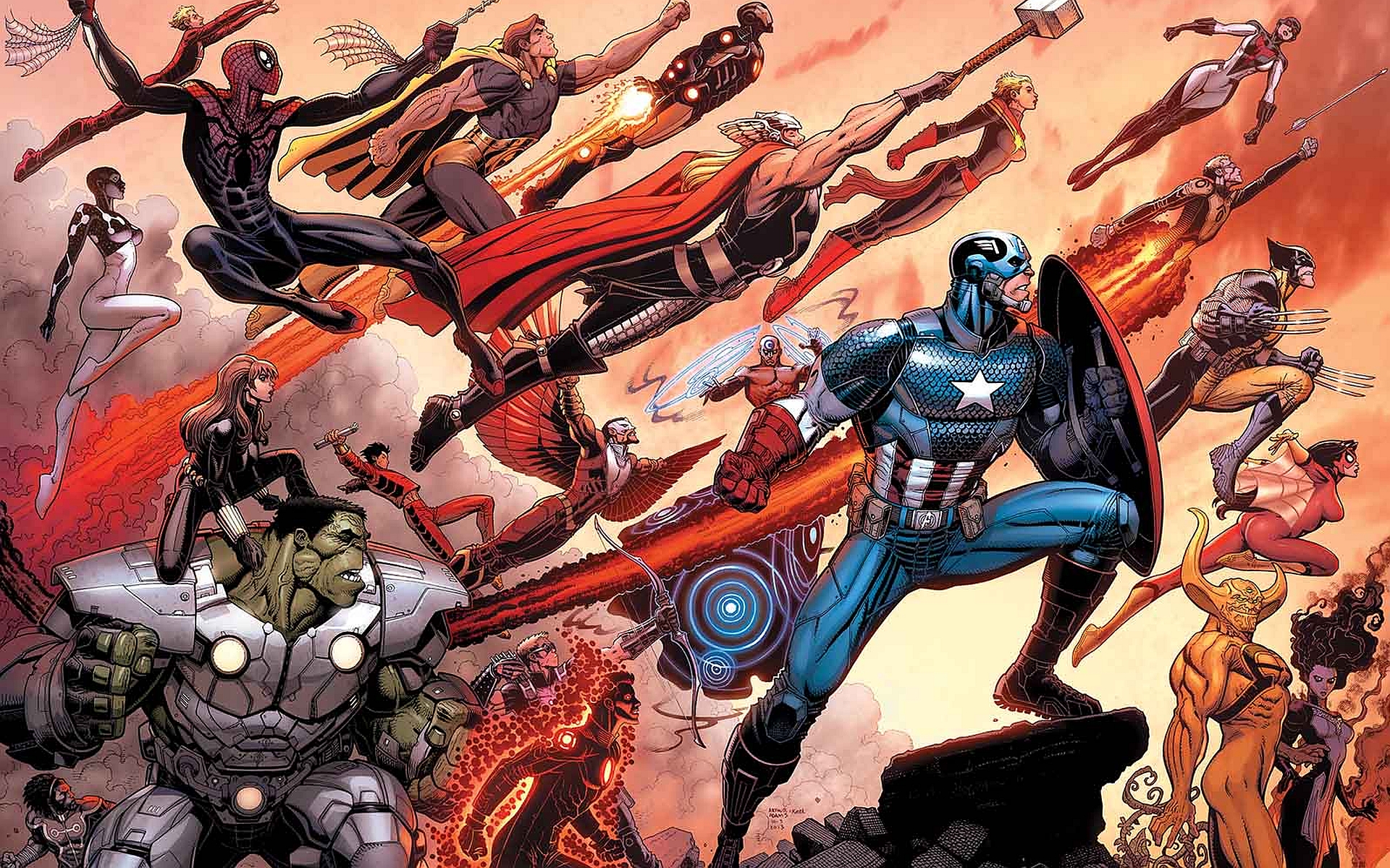 Download Best Avengers Comic Strip Graphic Wallpaper  Wallpaperscom