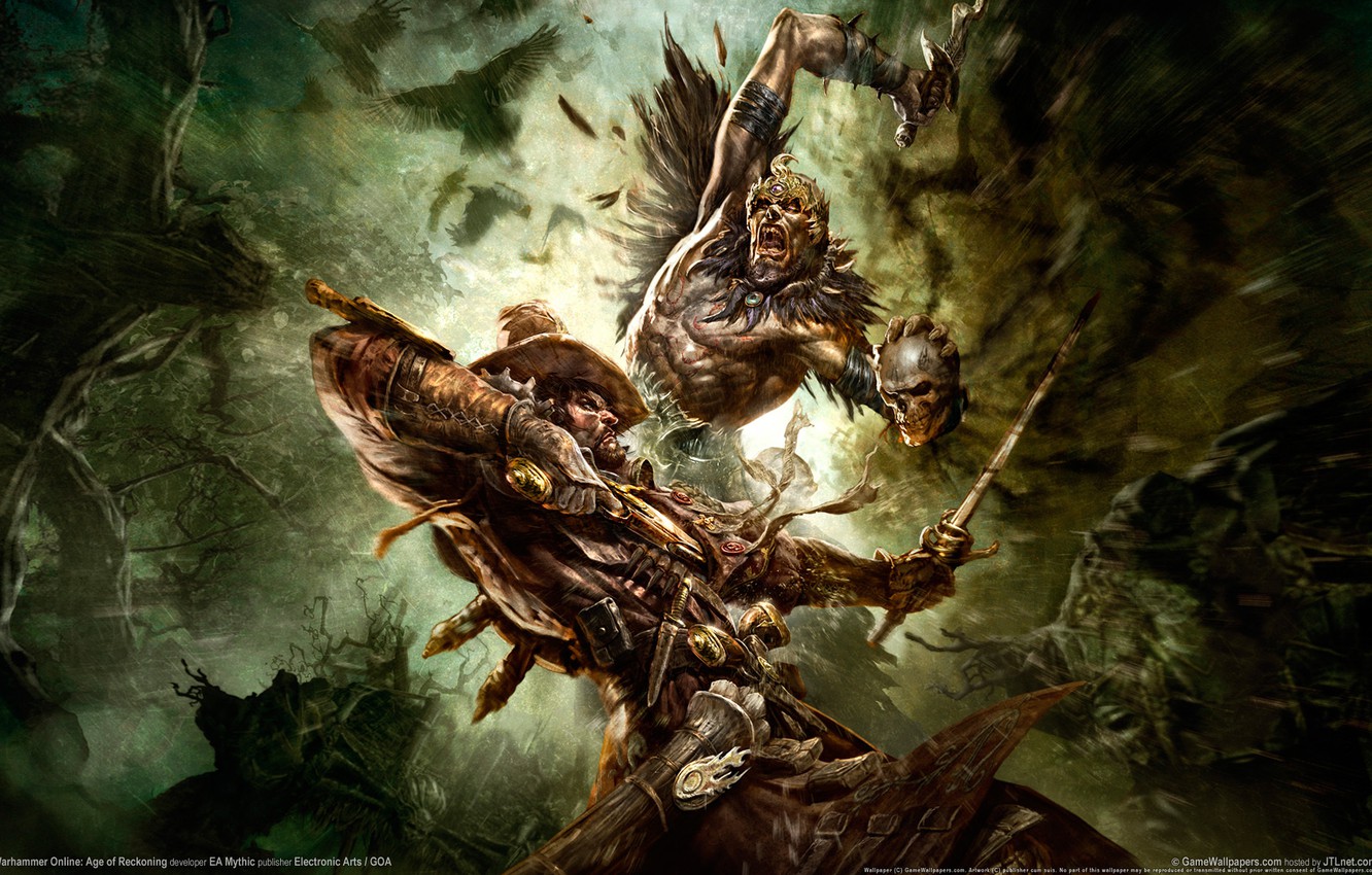 Wallpaper Skull Dagger Warhammer Age Of Reckoning Online