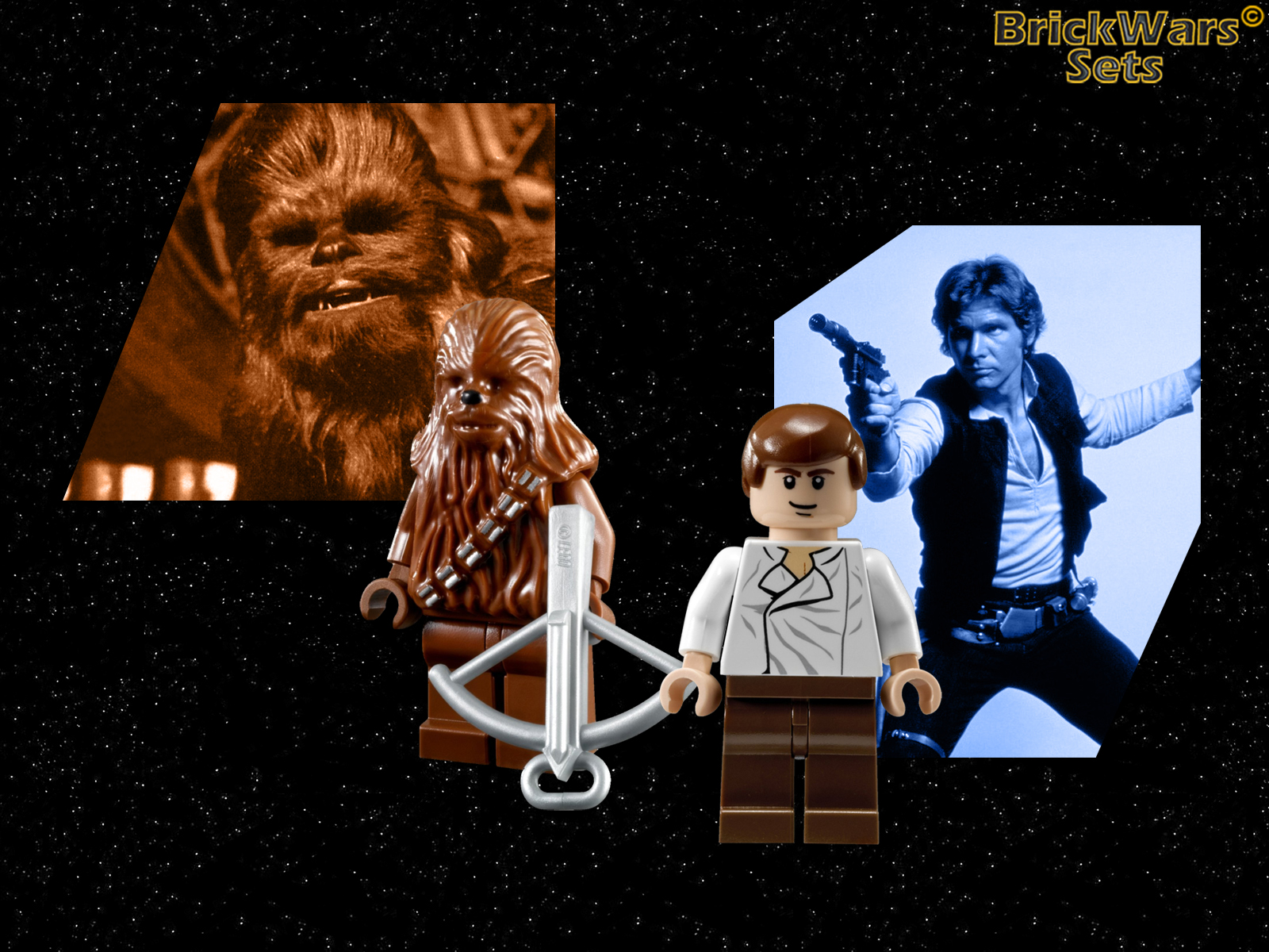 Brickwars Sets Han And Chewie Lego Star Wars Wallpaper