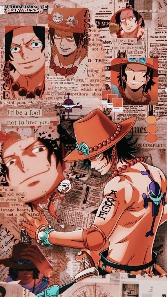 Portgas D Ace Anime Artwork Wallpaper One Piece Drawing
