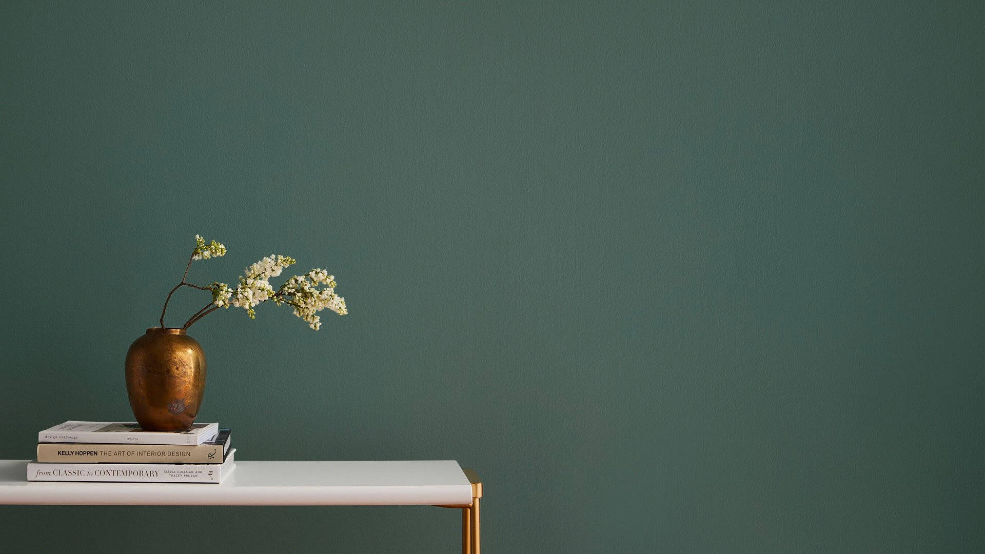 Plain Green Wall Zoom Wallpaper