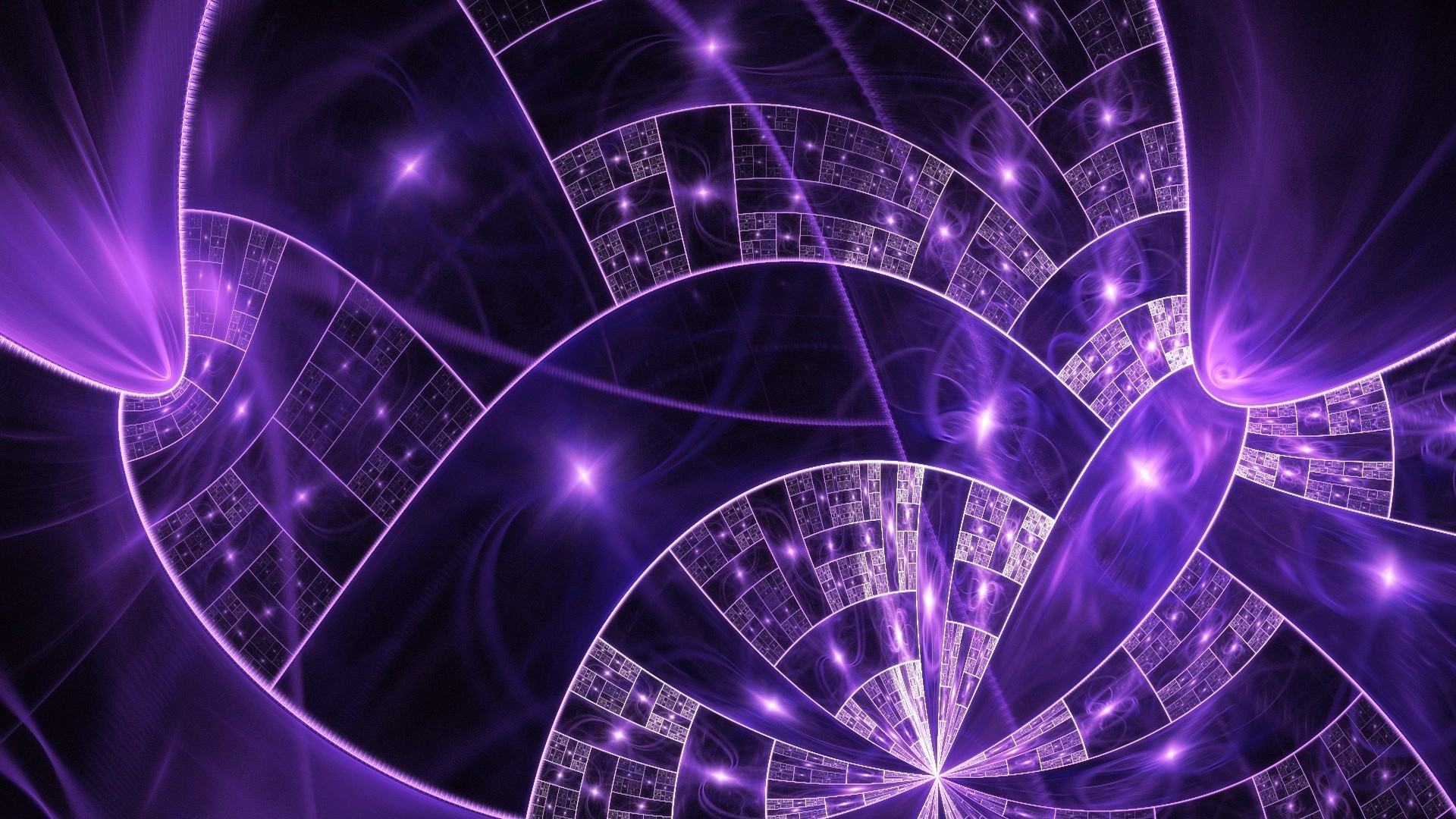 Abstract Fractal Purple Fractals HD Wallpaper