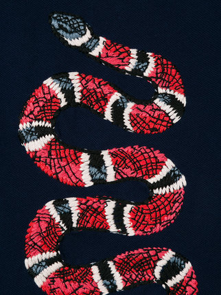 Gucci Kids Embroidered Snake Polo Shirt Farfetch