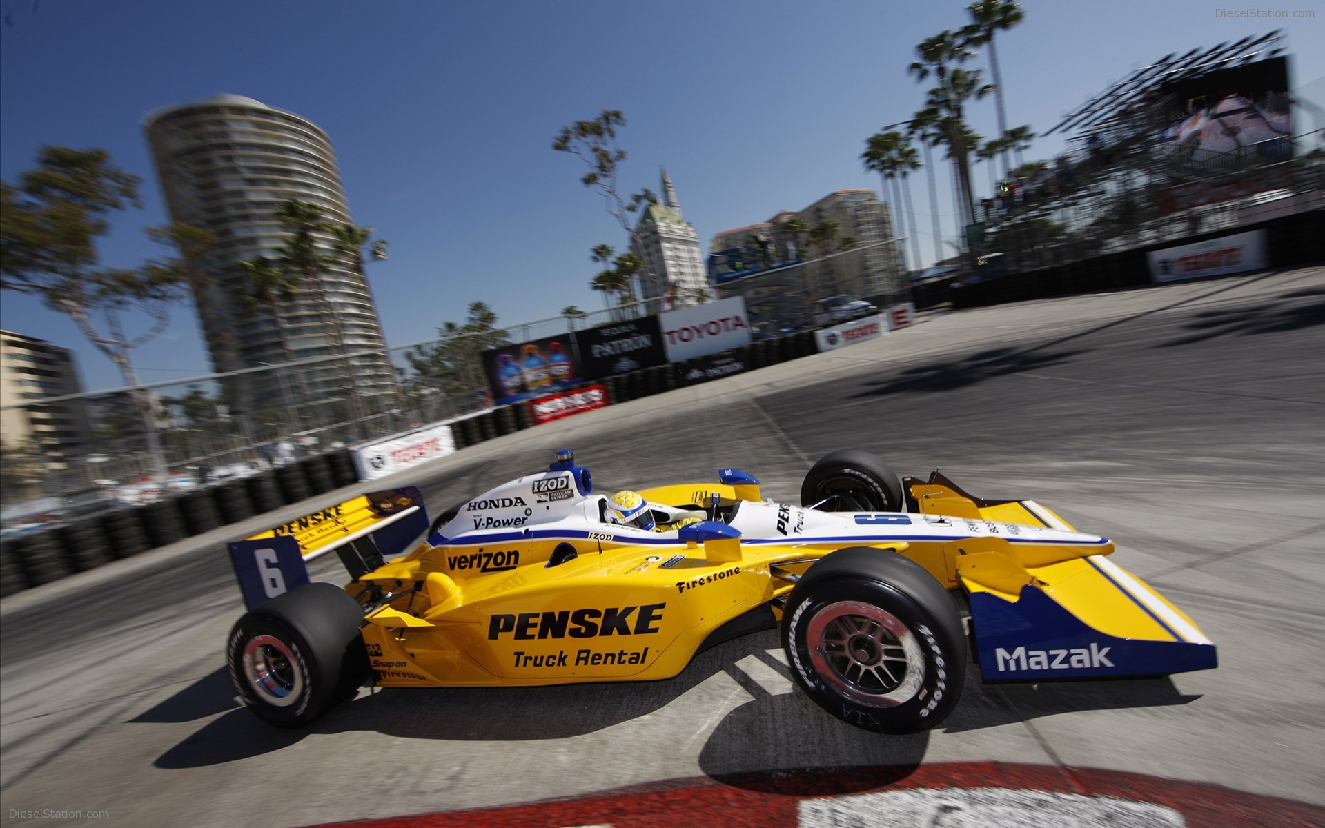 Honda Racing Indycar Long Beach HD Wallpaper Car Pictures