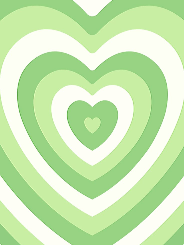 A Green And White Heart Shaped Background Wallpaper