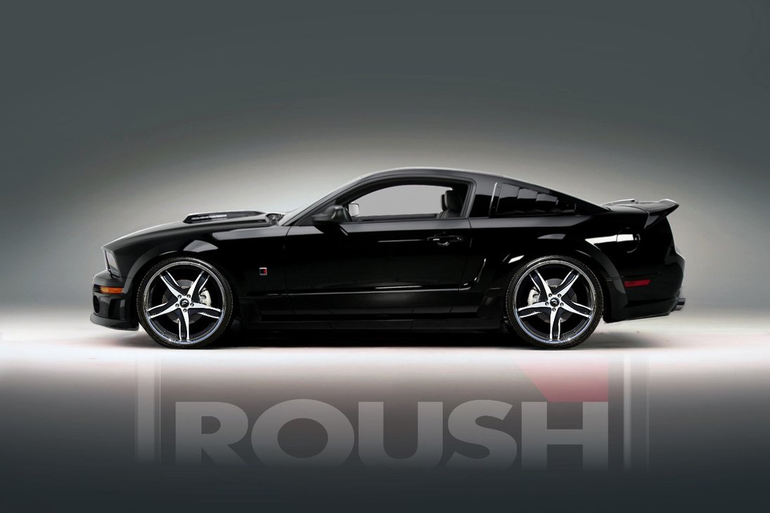 Black Roush Mustang Desktop And Mobile Wallpaper Wallippo