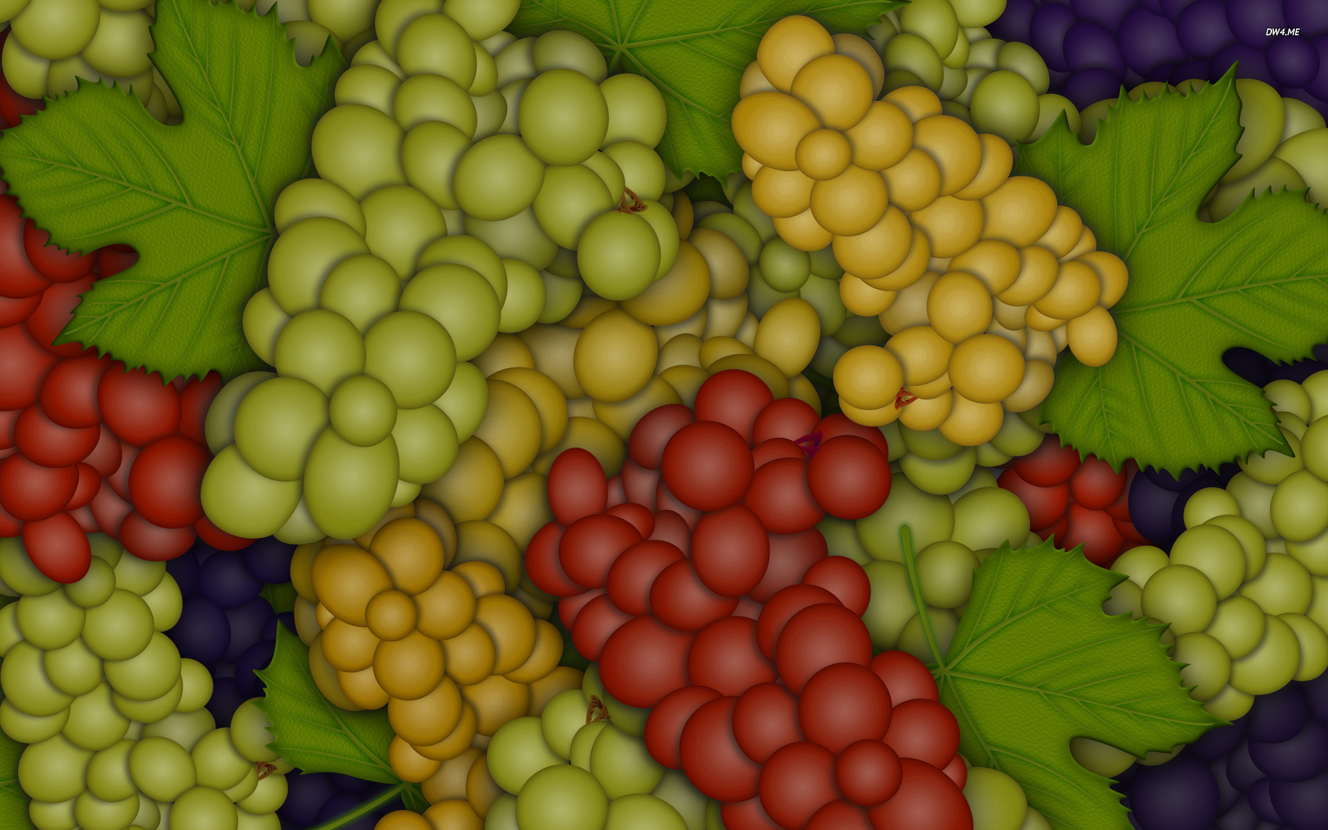 Grapes Wallpaper Digital Art