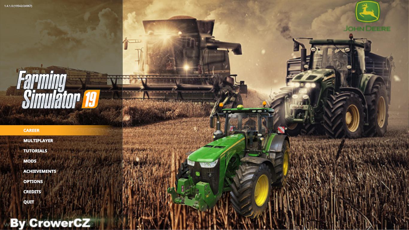 John Deere Edition Menu Background Fix V1 Fs19 Mods Farming