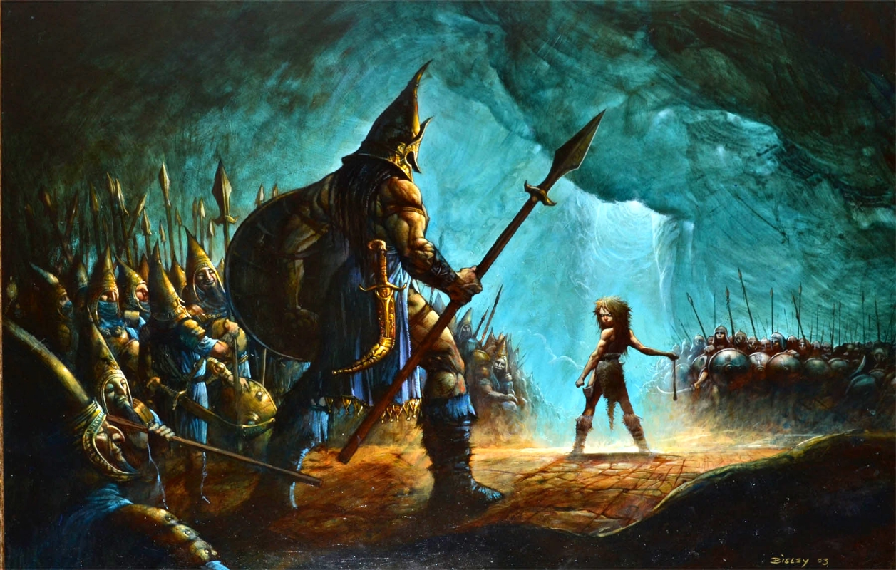 David And Goliath Wallpaper Christian Background
