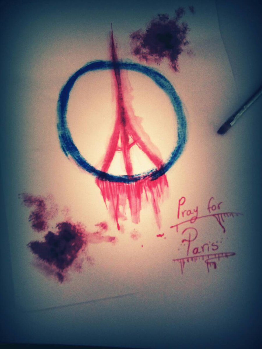 Pray For Paris Europe By Mayamermaid