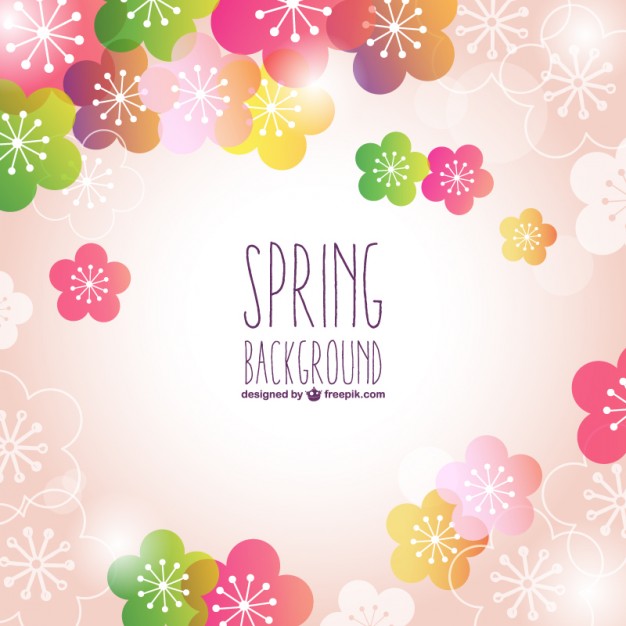 Background Textures Vector Pink Floral Spring Background Ai