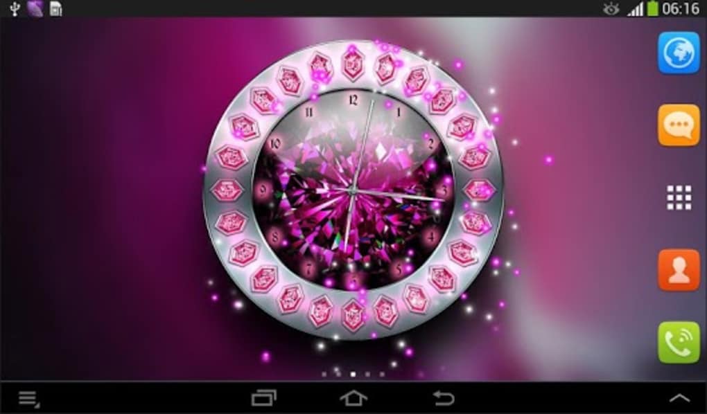 Crystal Clock Live Wallpaper For Android