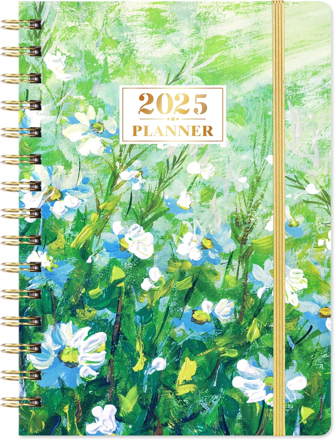 2025 Planner with a floral design on the cover