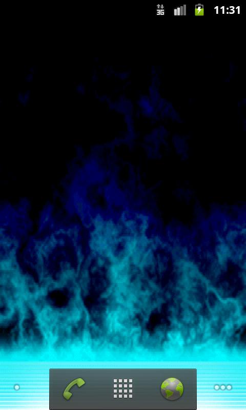 Blue Flame live wallpaper   screenshot 480x800